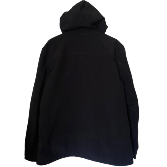 Guess Jacket Men’s XL Black Hooded Full Zip SoftShell Denali Outdoor Designer - Picture 2 of 10